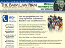 Baim Law Firm Web Site