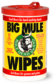 Mule Head Brand big Mule Wipes